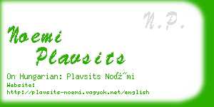 noemi plavsits business card